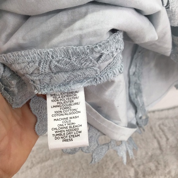 Ann Taylor LOFT Women’s Lace Sheath Dress Bodycon Light Blue Career Size 8 - Picture 8 of 9